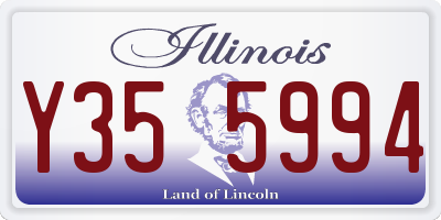 IL license plate Y355994