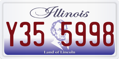 IL license plate Y355998