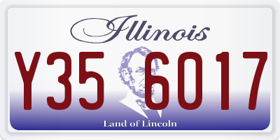 IL license plate Y356017