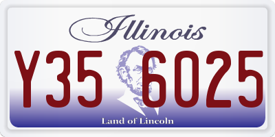 IL license plate Y356025