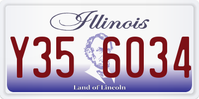 IL license plate Y356034