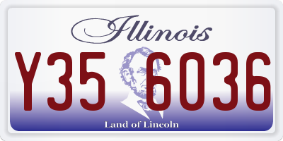 IL license plate Y356036