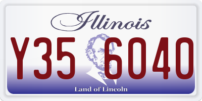 IL license plate Y356040