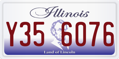 IL license plate Y356076