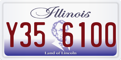 IL license plate Y356100
