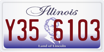 IL license plate Y356103