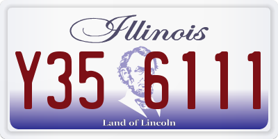 IL license plate Y356111