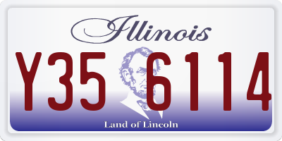 IL license plate Y356114