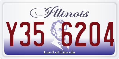IL license plate Y356204