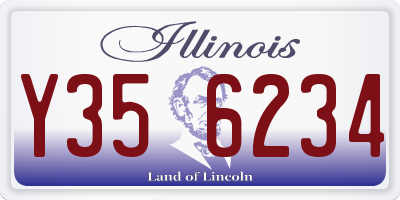 IL license plate Y356234