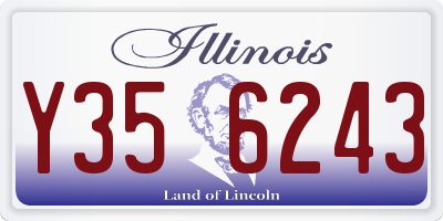 IL license plate Y356243