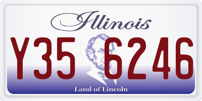 IL license plate Y356246