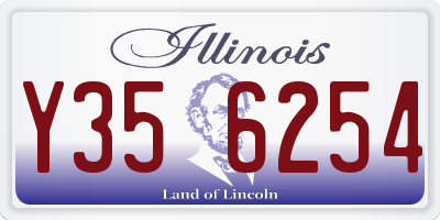 IL license plate Y356254