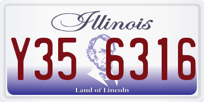 IL license plate Y356316