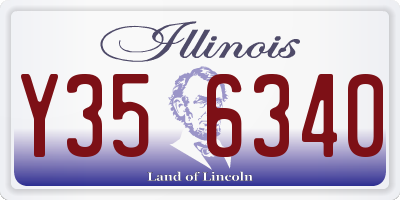 IL license plate Y356340