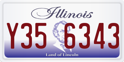 IL license plate Y356343
