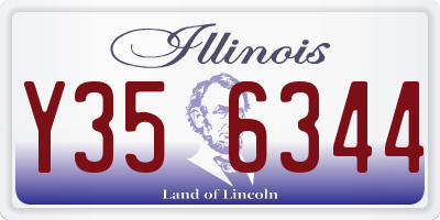 IL license plate Y356344