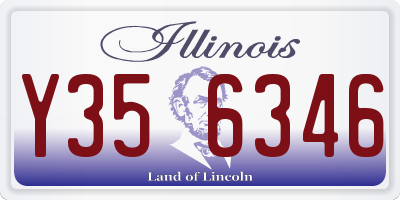 IL license plate Y356346