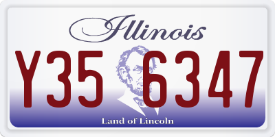 IL license plate Y356347