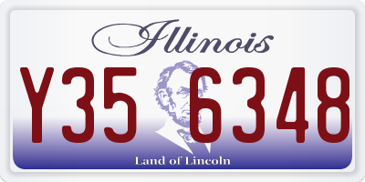 IL license plate Y356348