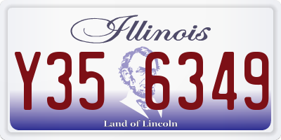 IL license plate Y356349
