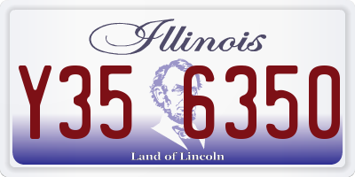 IL license plate Y356350