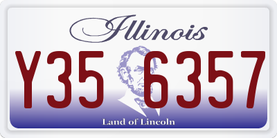 IL license plate Y356357