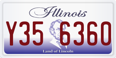 IL license plate Y356360