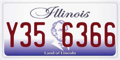 IL license plate Y356366