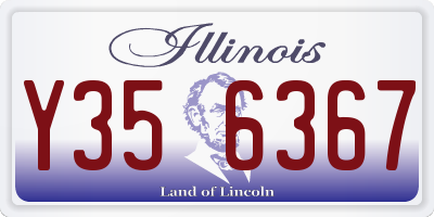 IL license plate Y356367