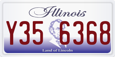 IL license plate Y356368