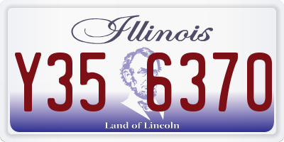 IL license plate Y356370