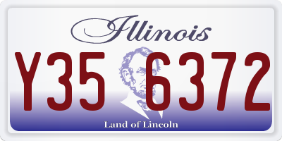 IL license plate Y356372