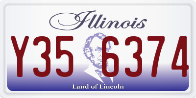 IL license plate Y356374