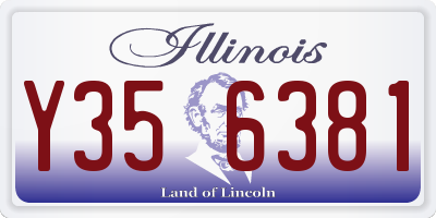 IL license plate Y356381