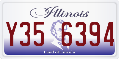 IL license plate Y356394