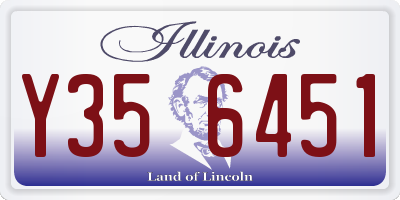 IL license plate Y356451