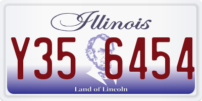 IL license plate Y356454