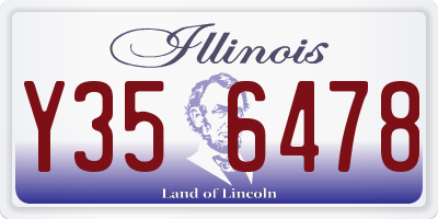 IL license plate Y356478