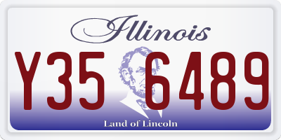 IL license plate Y356489