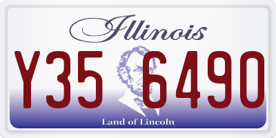 IL license plate Y356490