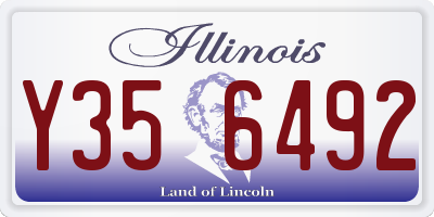 IL license plate Y356492