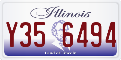IL license plate Y356494