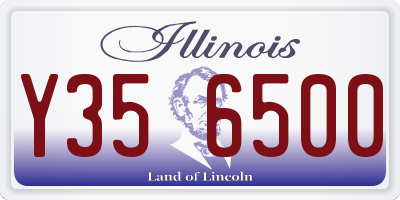 IL license plate Y356500
