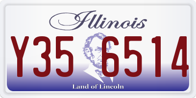 IL license plate Y356514