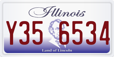 IL license plate Y356534