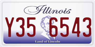 IL license plate Y356543