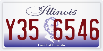 IL license plate Y356546