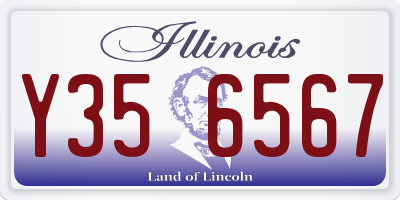 IL license plate Y356567