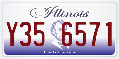 IL license plate Y356571